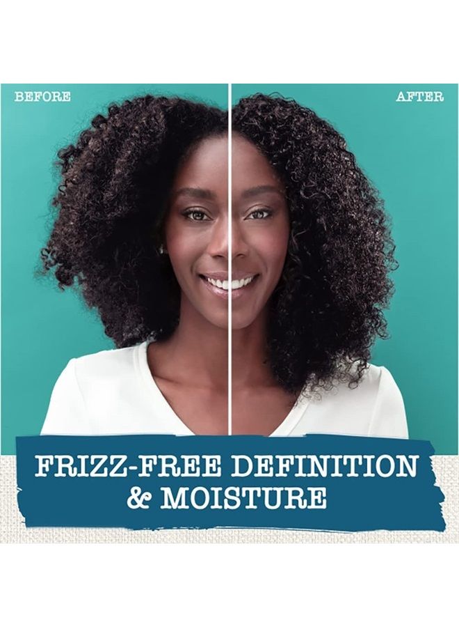 Frizz Free + Shea Butter Elongating Gel, Hair Styling Gel for Curly Hair, 10 Oz