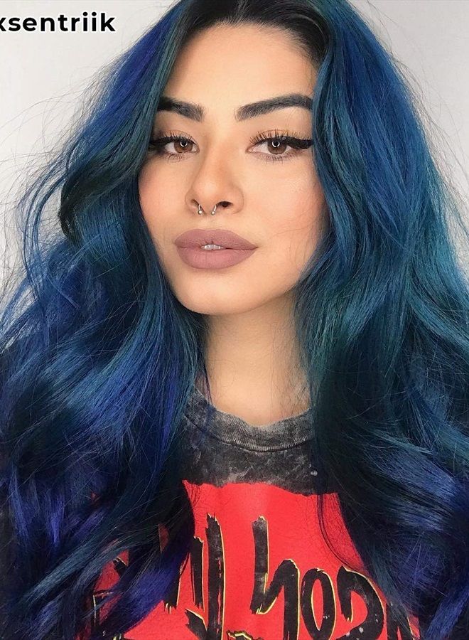 Vegan and Cruelty-Free Semi-Permanent Hair Color Dye (4 Fl Oz, Poseidon)