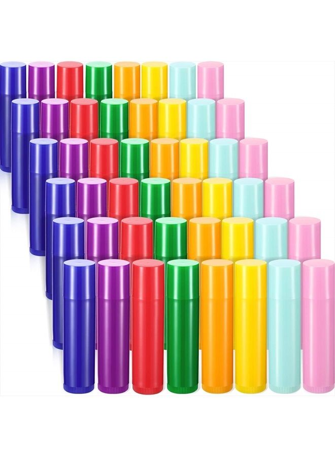 48 Pieces 5ml Empty Lip Gloss Tubes Rotatable Lip Balm Container Tubes Refillable Lip Gloss Bottles Plastic Empty Lip Balm Containers Lipstick Tubes DIY Lip Gloss Balm Tube Holder, 8 Colors