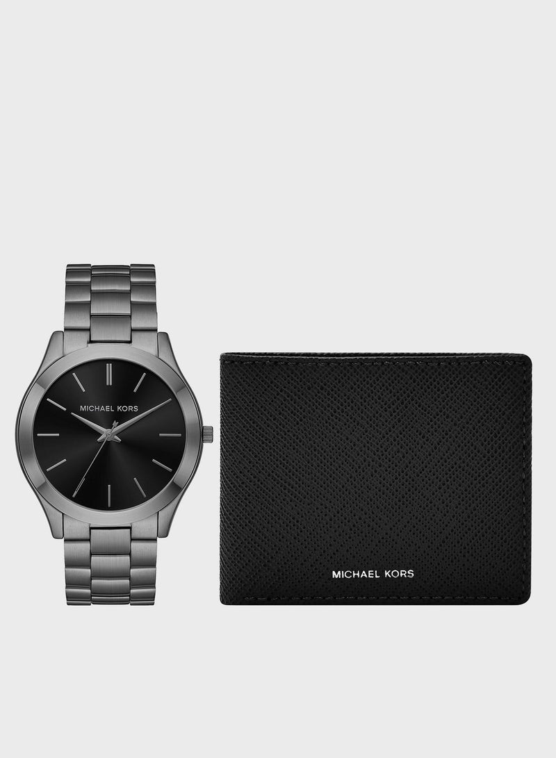 Mk1044 Analog Watch With Wallet