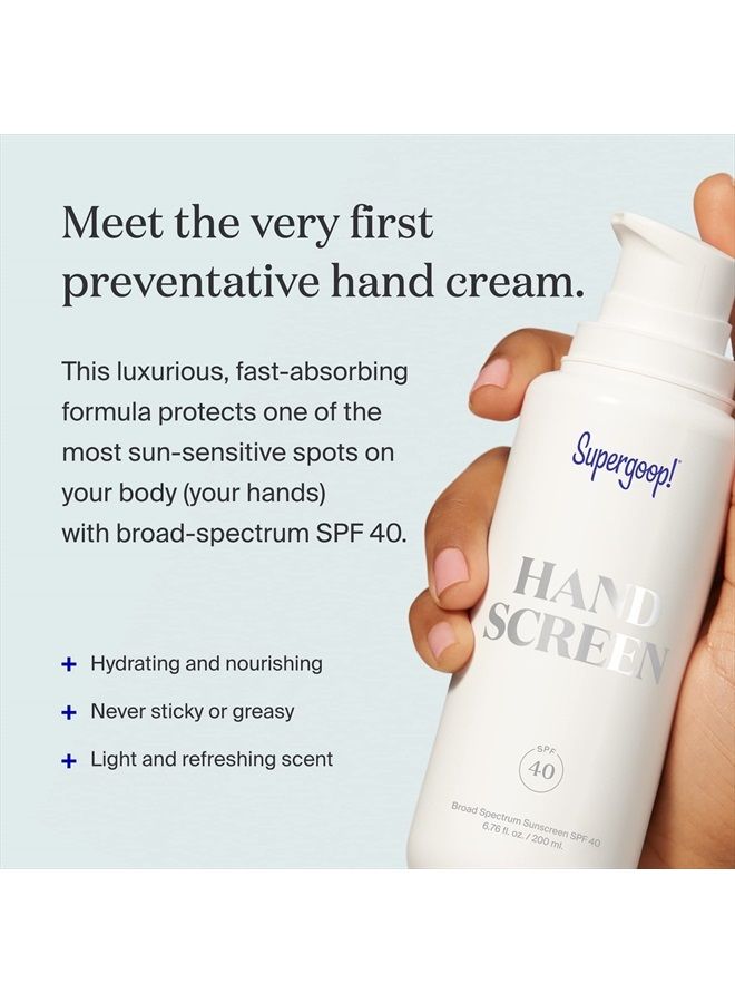 Supergoop Handscreen SPF 40 HandCream Women 6.76 oz