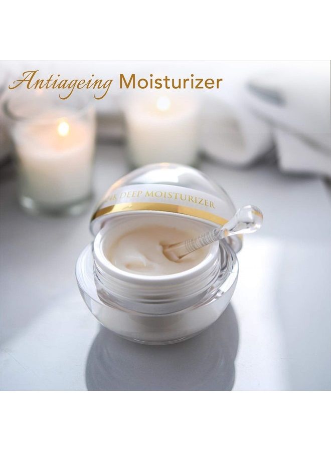 24K Luxe Day Cream - Anti-Aging Gold Flecked Multivitamin Facial Cream - Day Moisturizer Suited To All Skin Textures