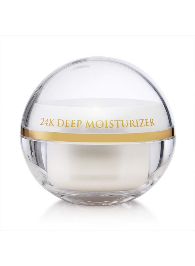 24K Luxe Day Cream - Anti-Aging Gold Flecked Multivitamin Facial Cream - Day Moisturizer Suited To All Skin Textures