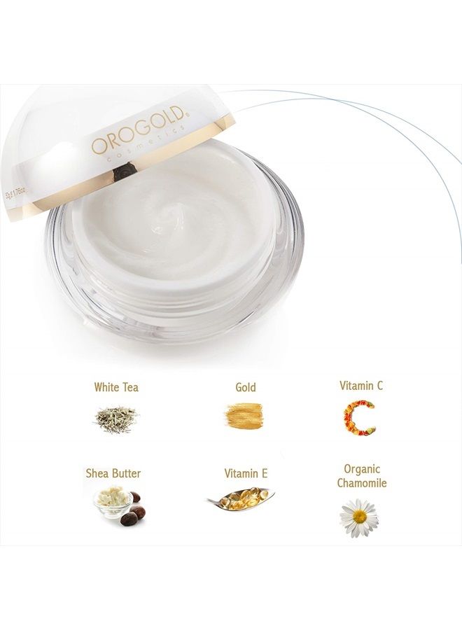 24K Luxe Day Cream - Anti-Aging Gold Flecked Multivitamin Facial Cream - Day Moisturizer Suited To All Skin Textures