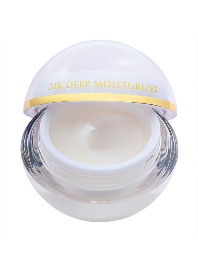 24K Luxe Day Cream - Anti-Aging Gold Flecked Multivitamin Facial Cream - Day Moisturizer Suited To All Skin Textures