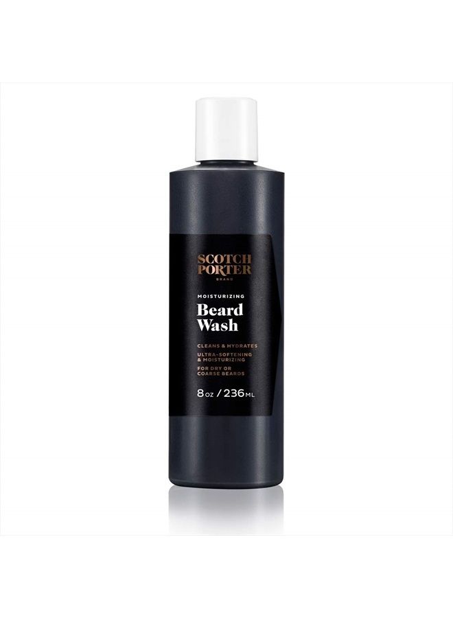 Moisturizing Beard Wash for Men | Cleanses, Softens & Hydrates for Healthier Beard | Formulated with Non-Toxic Ingredients, Free of Parabens, Sulfates & Silicones | Vegan | 8oz Bottle