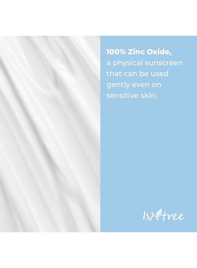 ISNTREE Hyaluronic Acid Natural Suncream SPF50 PA++++ 50ml 1.69 fl.oz | Evens out skin tone | Lightweight sunscreen | Replenishes moisture
