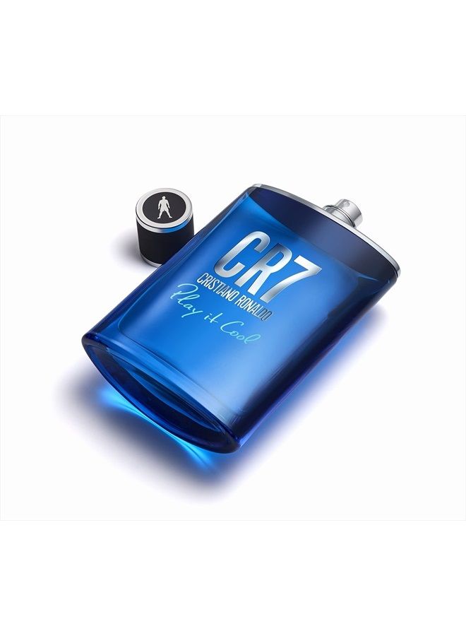 CR7 Play It Cool - Men's Eau de Toilette Spray - Fresh Spicy & Aromatic Fragrance With Notes of Bergamot, Cardamom & Amber - 1.7oz