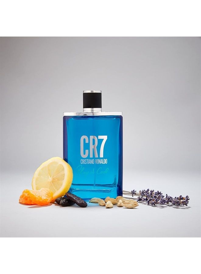 CR7 Play It Cool - Men's Eau de Toilette Spray - Fresh Spicy & Aromatic Fragrance With Notes of Bergamot, Cardamom & Amber - 1.7oz