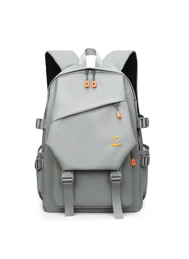 Men's Fashion Computer Backpack Large Capacity Personalized Design Travel Backpack Usb Charging Hole Side Shoulder Strap Adjustable Backpack