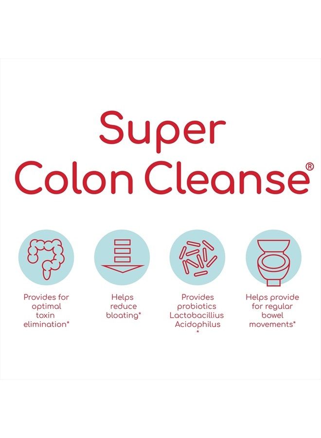 Super Colon Cleanse: 10-Day Cleanse -Detox | 3 Cleanses, 120 Count (Pack of 1)