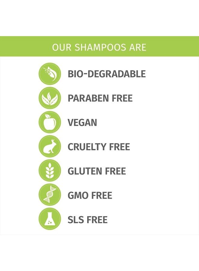 Orange Vanilla Shampoo for Shiny Hair - Enriched with Apple Cider Vinegar - Sulfate Free - 12 Ounce
