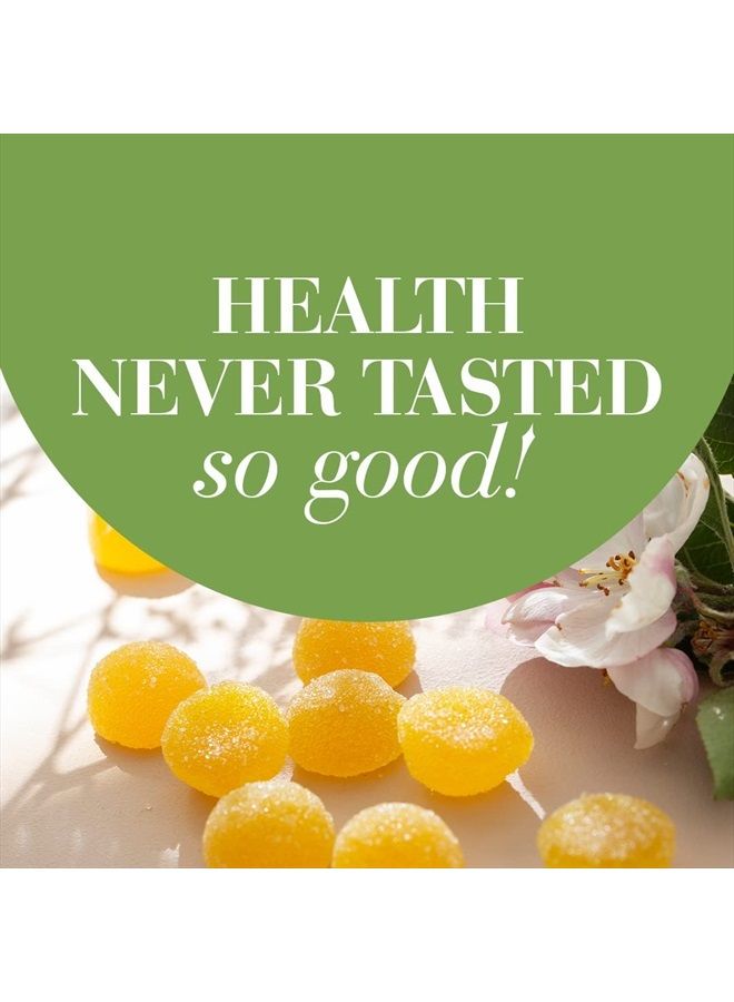 Apple Cider Gummies | Vegan Chewable ACV Wellness Supplement | No Vinegar Taste | Contains Mother Strain | 60 Count (Pack of 1)