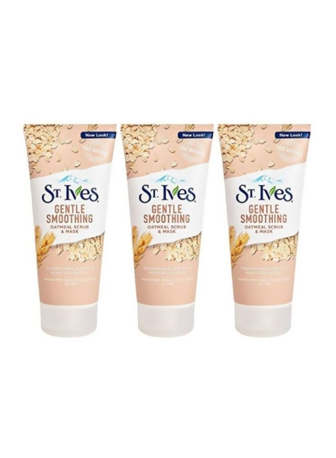3-Piece Gentle Smoothing Oatmeal Scrub And Mask Clear