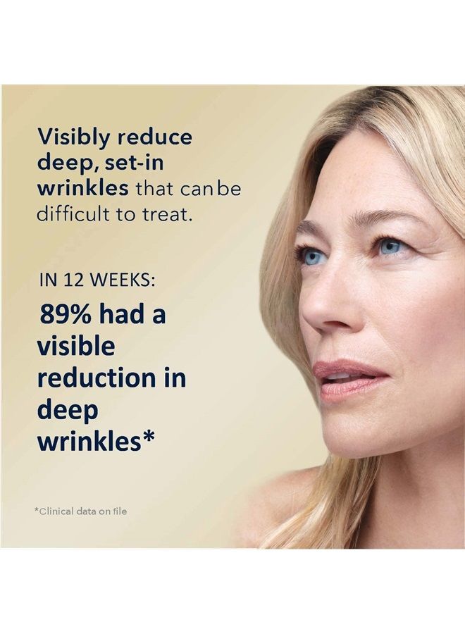 Retinol Correxion Deep Wrinkle Retinol Face Serum with Ascorbic Acid, Daily Anti-Aging Skin Care Treatment for Fine Lines, Dark Spots, Acne Scars, 1 Ounce (Packaging May Vary)