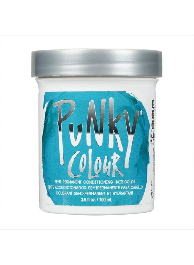 Semi Permanent Conditioning Hair Color, Vegan, PPD and Paraben Free, may last for 5-40 washes, 3.5oz, Turquoise
