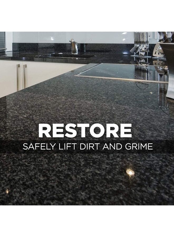 Granite Stone Clean, Polish and Protect - 24 Ounce - Streak-Free, pH Neutral Formula for Daily Use on Interior and Exterior Natural Stone