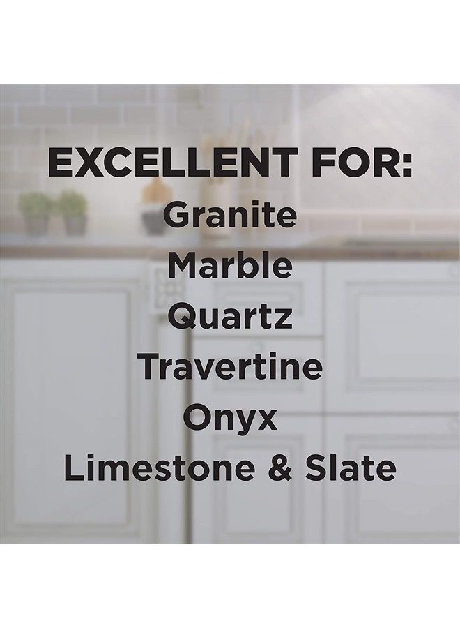 Granite Stone Clean, Polish and Protect - 24 Ounce - Streak-Free, pH Neutral Formula for Daily Use on Interior and Exterior Natural Stone