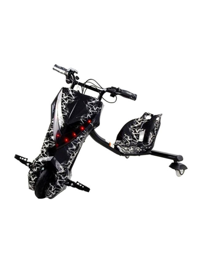 Electric Drift Scooter With LED Light Black 78x26x56cm