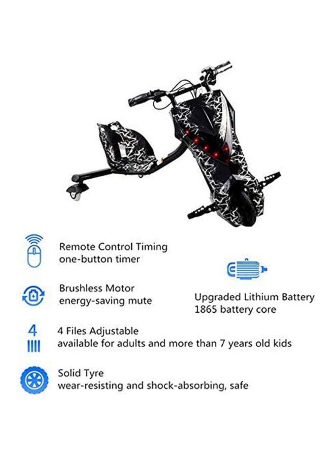 Drift Electric Super Power Scooter With Shock Absorber Black 70x57x23cm