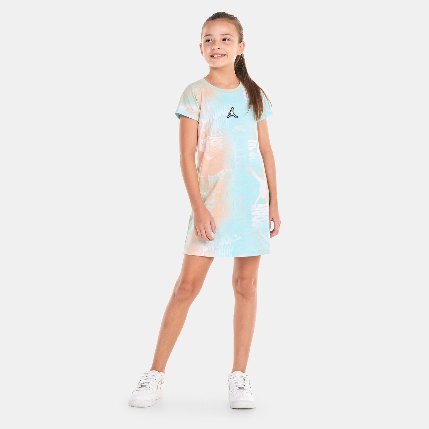Kids' Essentials New Wave Allover Print Dress