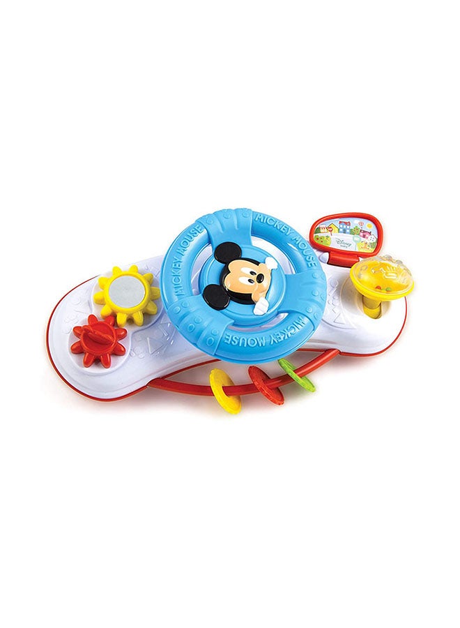 17213 Baby Mickey Stroller Steering Wheel-17213, Multi-Coloured
