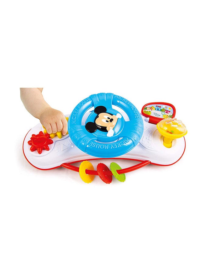 17213 Baby Mickey Stroller Steering Wheel-17213, Multi-Coloured