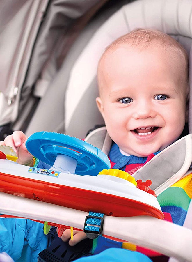 17213 Baby Mickey Stroller Steering Wheel-17213, Multi-Coloured