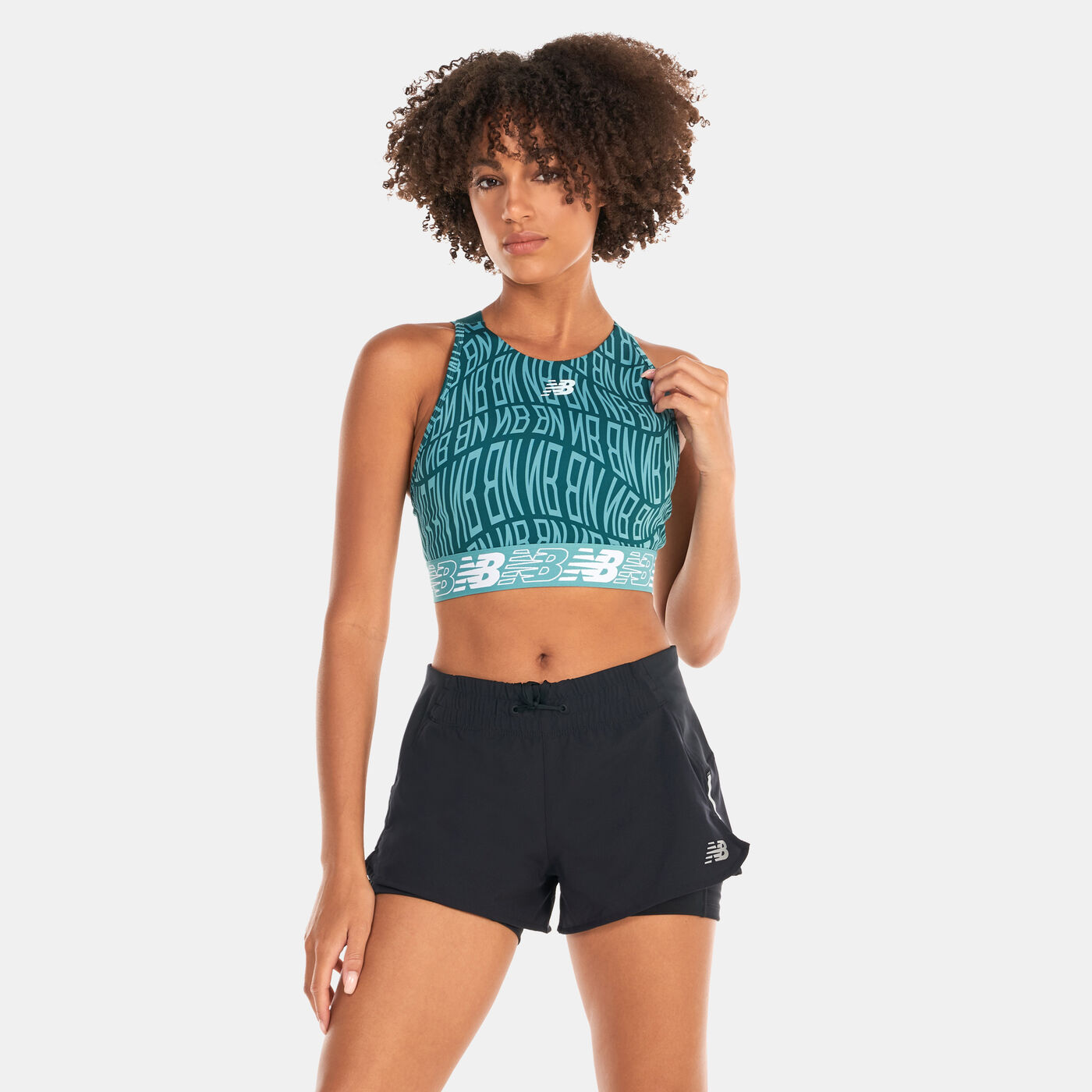 Women's Relentless Printed Cropped Sports Bra