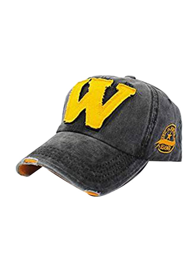 W Letter Printed Fashion Snapback Yellow/Black