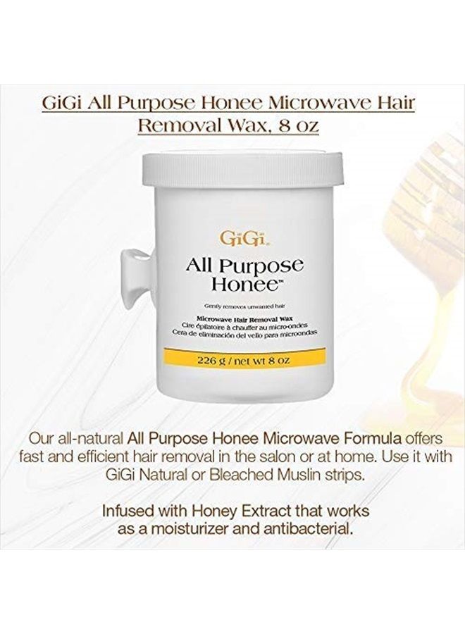 All Purpose Honee - Microwave Hair Removal Wax, 8 Ounces