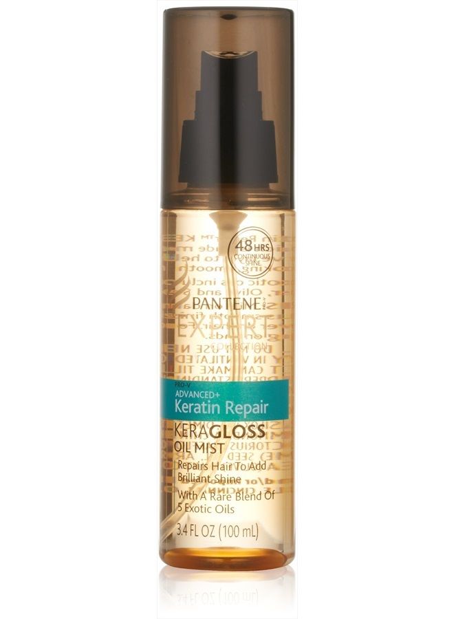 Pro-V Expert Collection Advanced+ Keratin Repair Keragloss Oil Mist, 3.4 Fluid Ounce