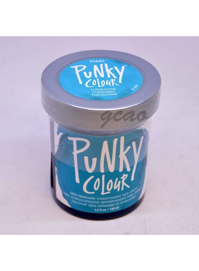 jerome russell Punky Hair Color Creme, Turquoise, 3.5 Ounce