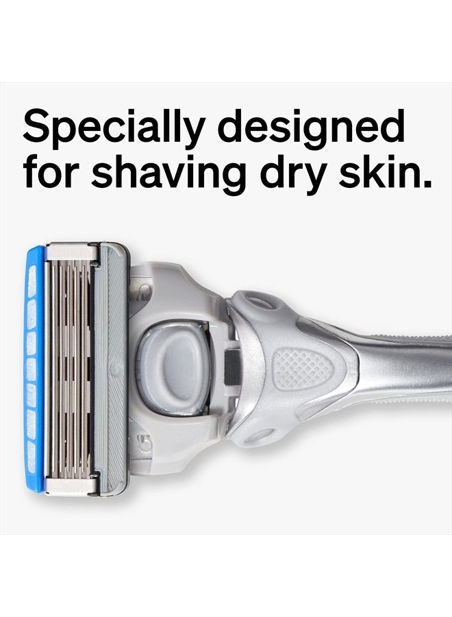 Hydro Dry Skin Razor — Razor for Men with Dry Skin with 5 Razor Blades (Packaging / Color May Vary)