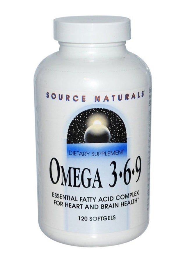 Omega 3 6 9 Heart And Brain Health Support - 120 Softgels