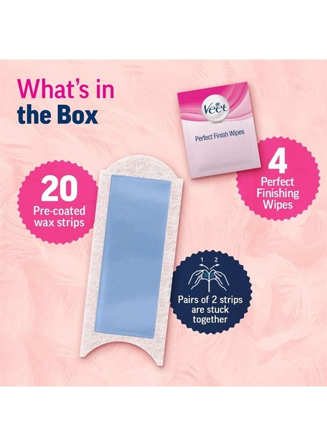 Full Body Waxing Kit for Sensitive Skin - 20 Strips (Pack of 2)
