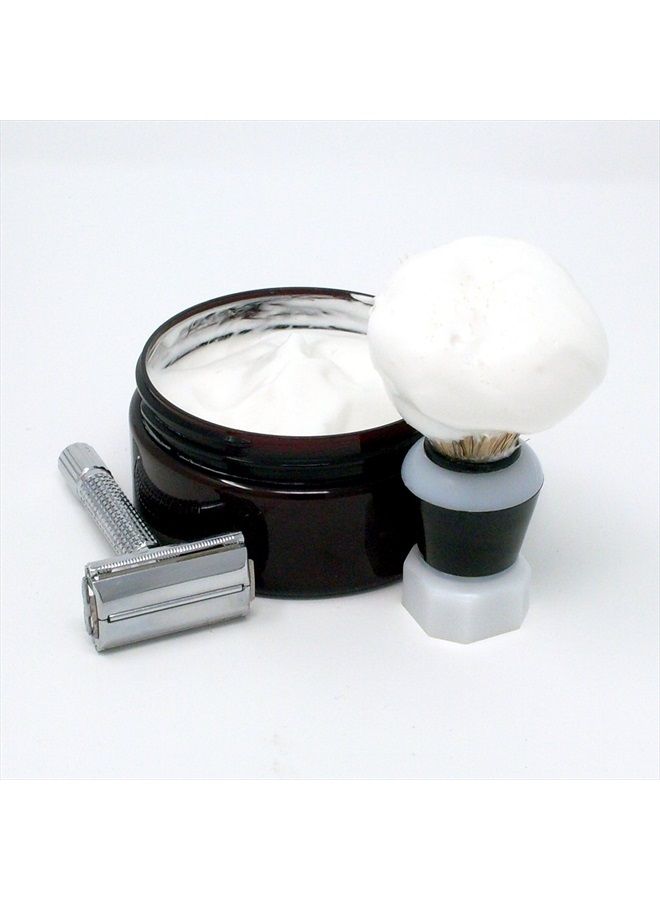 TSE for Men Sandalwood Vanilla Shaving Soap with Tallow and Shea Butter. Natural Ingredients for Rich Lather and a Smooth Comfortable Shave. Artisan 4.5 oz Semi-Soft Italian Style. Made in the USA.