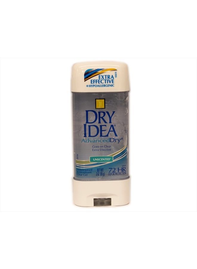 Advanced Dry Unscented Antiperspirant & Deodorant Clear Gel 3 oz (Pack of 11)
