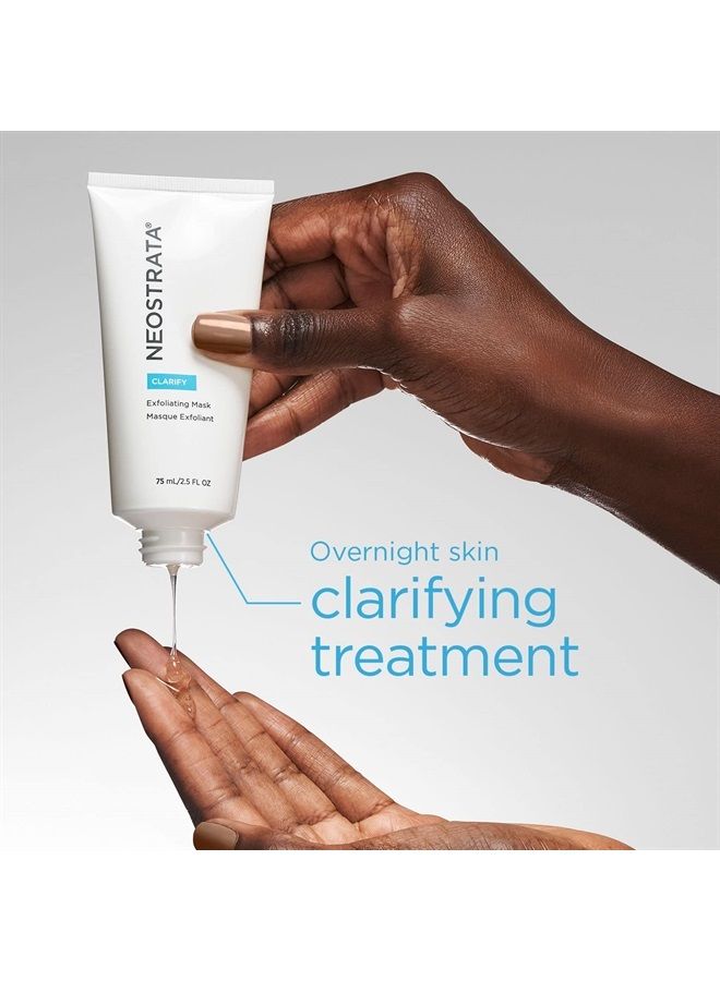 Exfoliating Mask Overnight Skin Exfoliating Treatment with NeoGlucosamine For Oily Skin Oil-Free Fragrance-Free, 2.5 fl. oz.