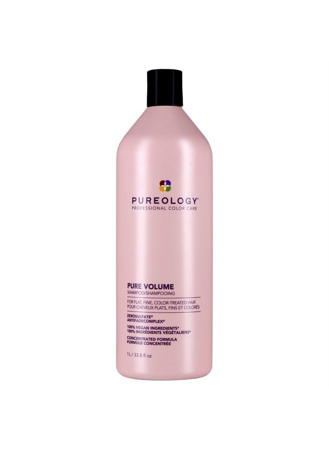 Pure Volume Shampoo | For Flat, Fine, Color-Treated Hair | Adds Lightweight Volume | Sulfate-Free | Vegan | Updated Packaging | 33.8 Fl. Oz. |