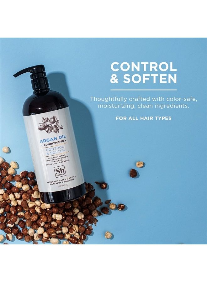 Argan Oil Conditioner, Sulfate Free, Paraben Free, Silicone Free, Color Safe, and Vegan Hair Conditioner (33.8 Ounces)