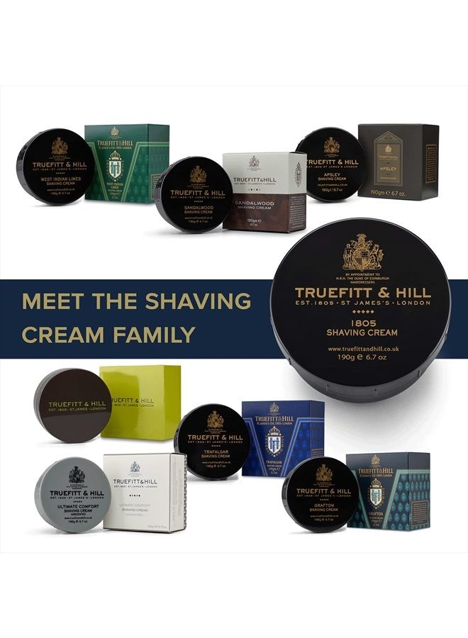 Shaving Cream Bowl - 1805 | Smooth Glide for Close, Yet Comfortable Hydrating Shave (6.7 ounces)