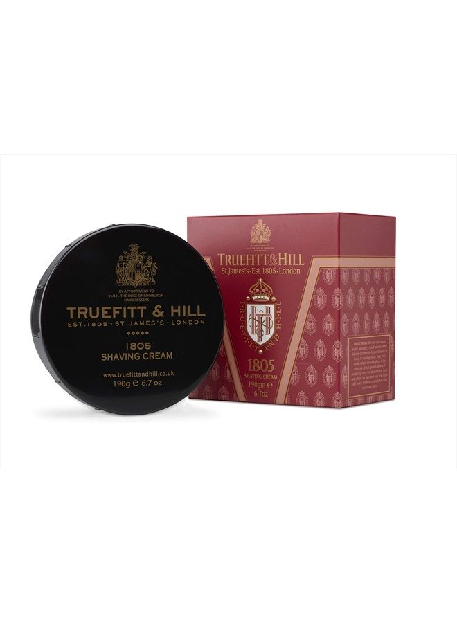 Shaving Cream Bowl - 1805 | Smooth Glide for Close, Yet Comfortable Hydrating Shave (6.7 ounces)