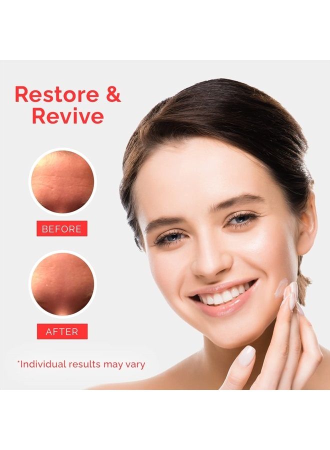 Retinol Face Moisturizer with Hyaluronic Acid, Moisturizer Face Cream for Wrinkle & Dark Spot, Night Cream Moisturizer Face Care, Anti Aging Facial Skin Care Products for Women & Men