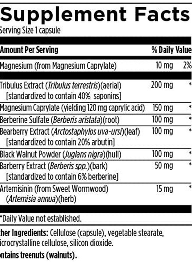 Designs for Health GI Microb-X - Botanical Gut Support, Cleanse + Detox Supplement with Tribulus, Berberine + Barberry Extract - Vegetarian + Non-GMO (60 Capsules)