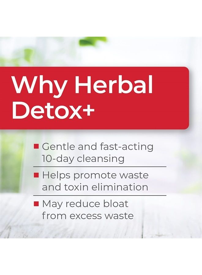 Herbal Detox+ (10-Day Cleanse) 40 Capsules, 20 Servings