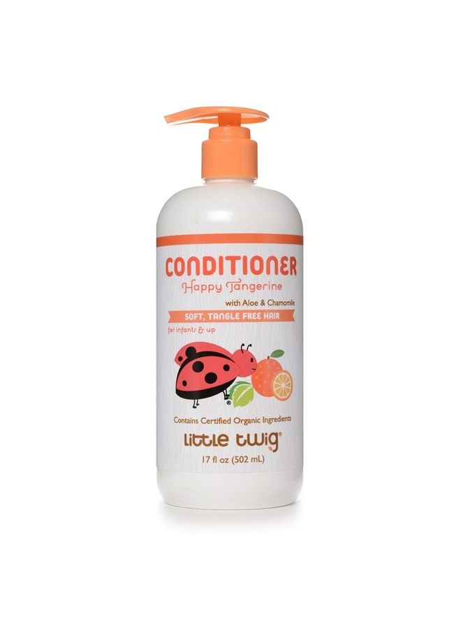 Detangling Conditioner, Natural Conditioner with Plant Derived Formula, Hair Conditioner with Essential Oils and Extracts, Suitable for Whole Family, Tangerine, 17 fl oz.