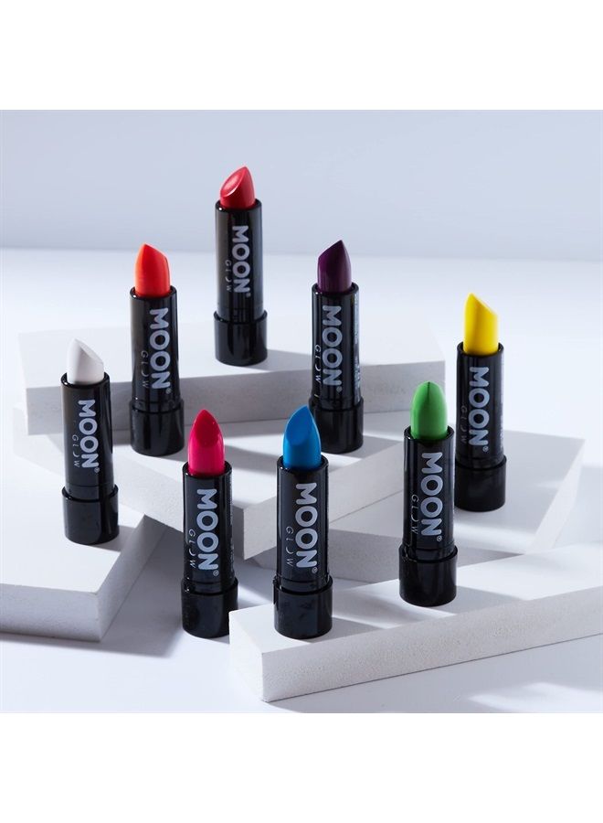 Blacklight Neon UV Lipstick 0.16oz Intense Set of 8 colors – Glows brightly under Blacklights/UV Lighting!