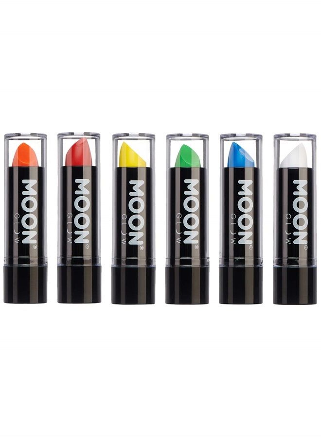 Blacklight Neon UV Lipstick 0.16oz Intense Set of 8 colors – Glows brightly under Blacklights/UV Lighting!