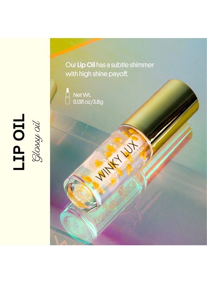 Lip Oil, Hydrating Lip Oil with Jojoba Oil - Hydrating Lip Gloss Oil, Lip Oil Clear